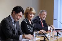 Ignacio González sobre Aguirre: "Está muy bien, animada y al día de todo, preguntando como siempre. Ya saben cómo es"