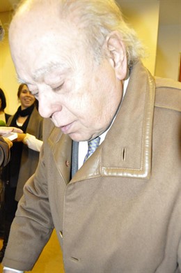 El expresidente de la Generalitat de Cataluña, Jordi Pujol, de visita en Zaragoz
