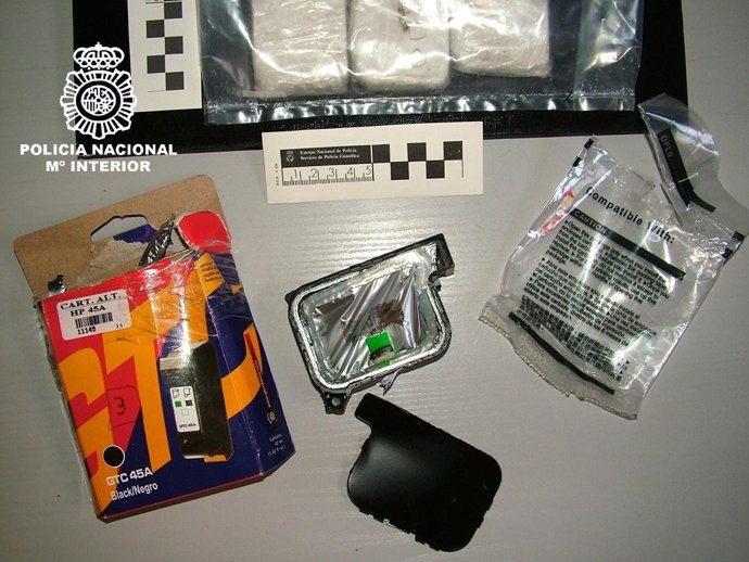 Material intervenido en la operación