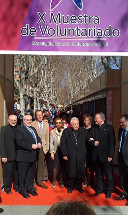 Inauguración de la X Muestra de Voluntariado de la UCAM