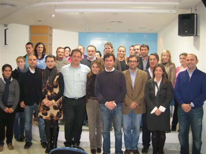 Integrantes de la candidatura del PP a la Alcaldía de El Ejido (Almería)
