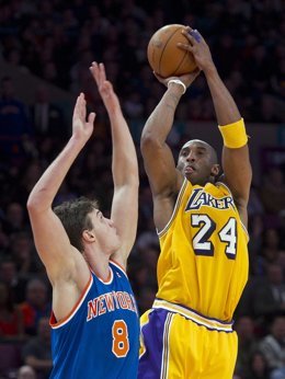 Kobe bryant de Lakers contra new York Knicks