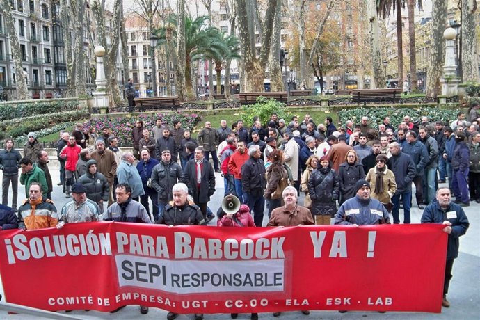 Trabajadores de Babcock en Bilbao