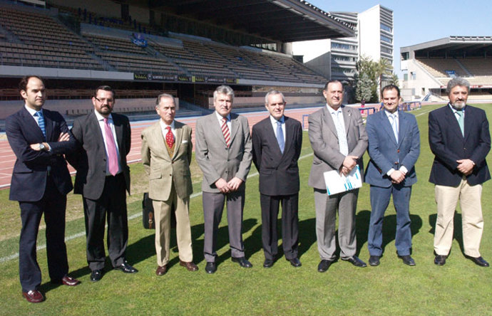 Los integrantes del nuevo consejo de administración del Xerez