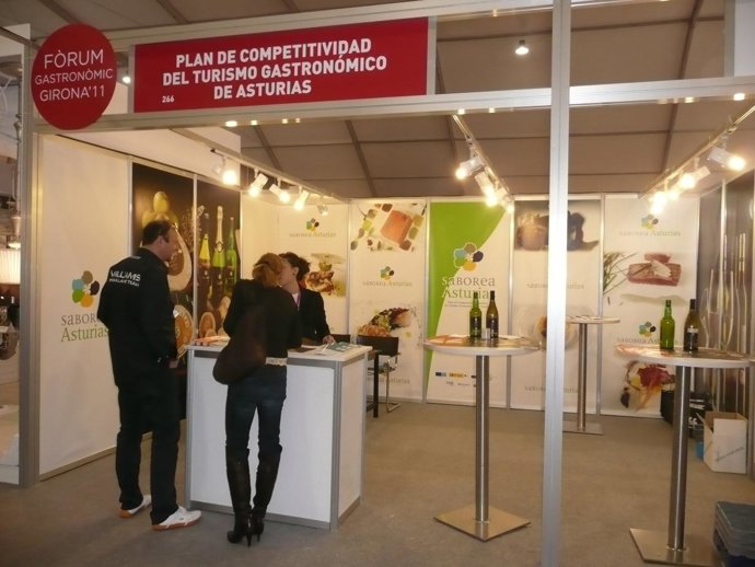 Uno de los stands en el Forum Gastronómico de Girona