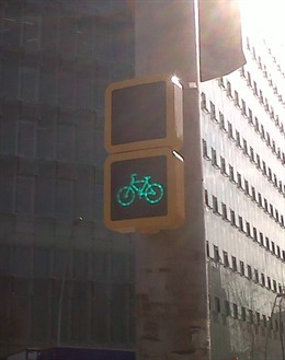 Semáforo específico para biciletas