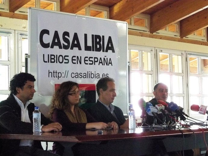 Representantes de la comunidad libia en Bilbao.