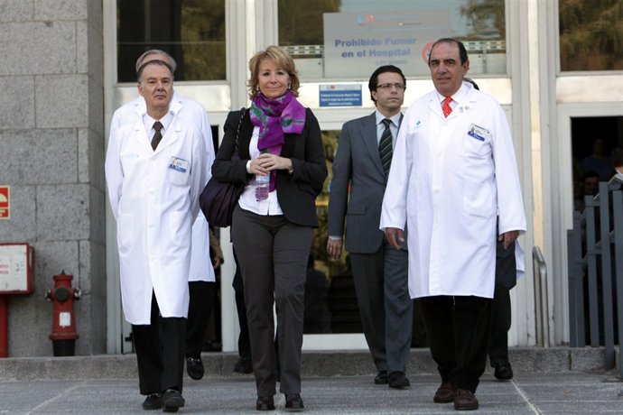 Salida de Aguirre del Hospital