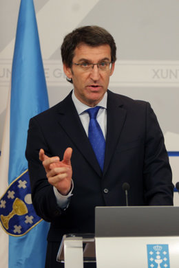 O PRESIDENTE DA XUNTA COMPARECE NA  A ROLDA DE PRENSA POSTERIOR A REUNION DO CON