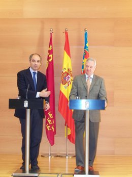 Camps y Valcárcel en rueda de prensa