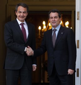 Zapatero y Artur Mas en la Moncloa