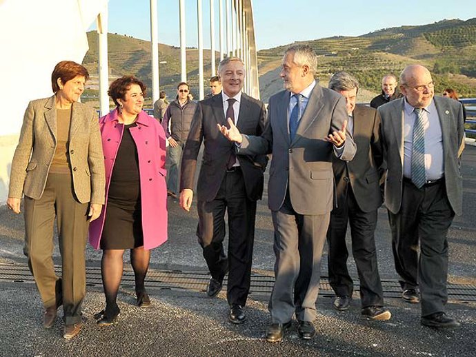 Blanco y Griñán en una reciente visita a las obras de la A-7 en Granada