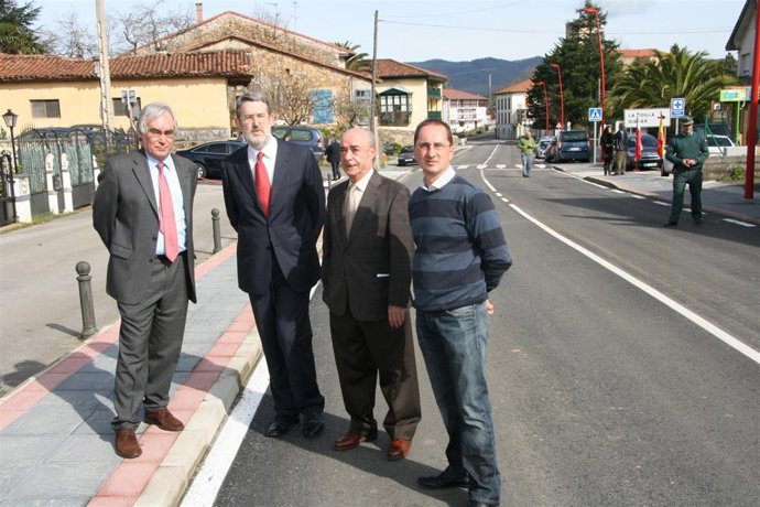 Inauguración de las obras de la Travesía de Rasines