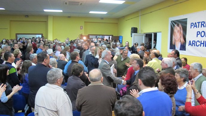 Valcárcel en un acto en Archena