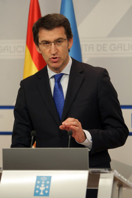 O PRESIDENTE DA XUNTA COMPARECE NA  A ROLDA DE PRENSA POSTERIOR A REUNION DO CON