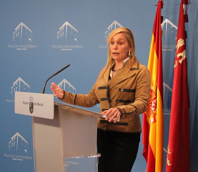 La portavoz del Gobierno regional, María Pedro Reverte