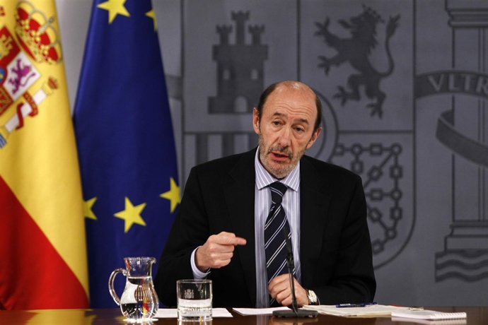 vicepresidente primero del Gobierno, Alfredo Pérez Rubalcaba