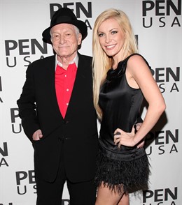 Hugh Hefner y Crystal Harris