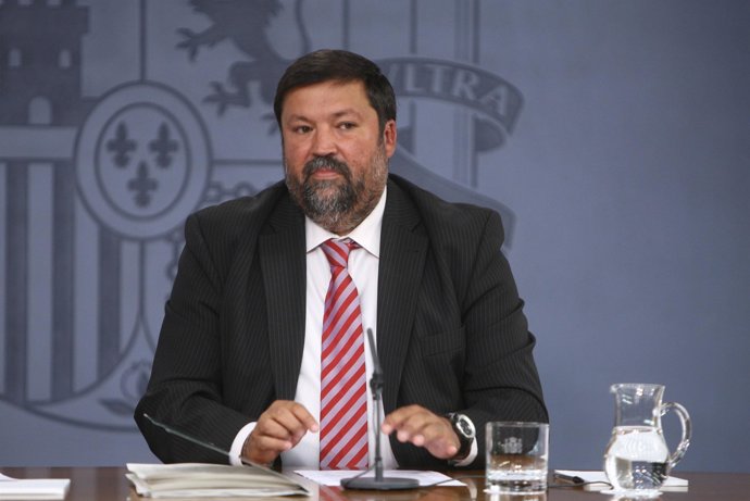 Francisco Caamaño, en el consejo de ministros