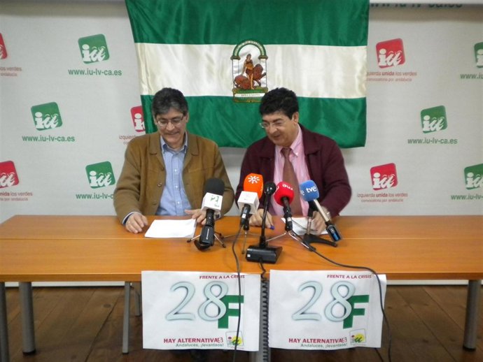 Diego Valderas y José Luis Pérez Tapias