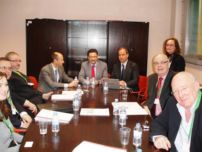 Imagen de la reunión con las empresas británicas
