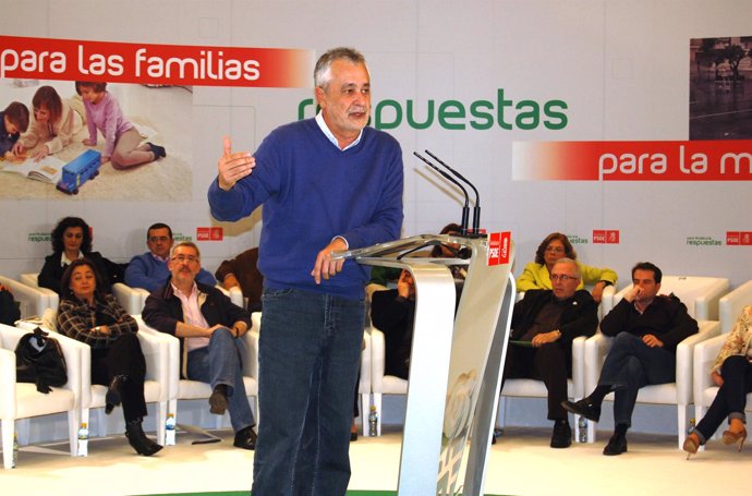 Griñán durante el Comité del PSOE-A