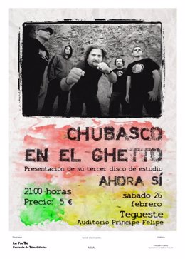 El grupo Chubaso en el Ghetto actúa este sabado en Tenerife