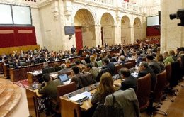 Sesión del Pleno del Parlamento andaluz