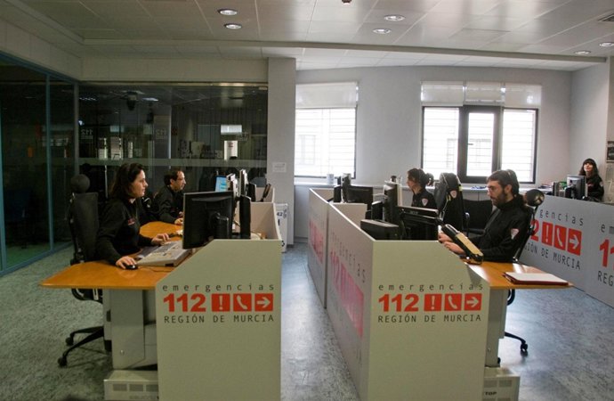 Imagen del Centro de Coordinación de Emergencias de la Región de Murcia