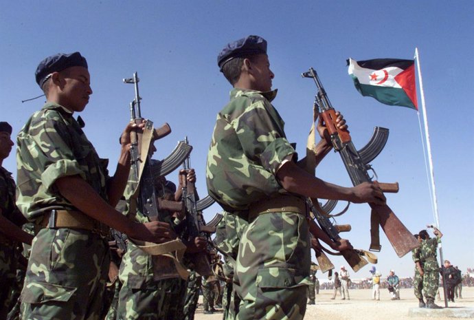 El Frente Polisario durante un desfile militar
