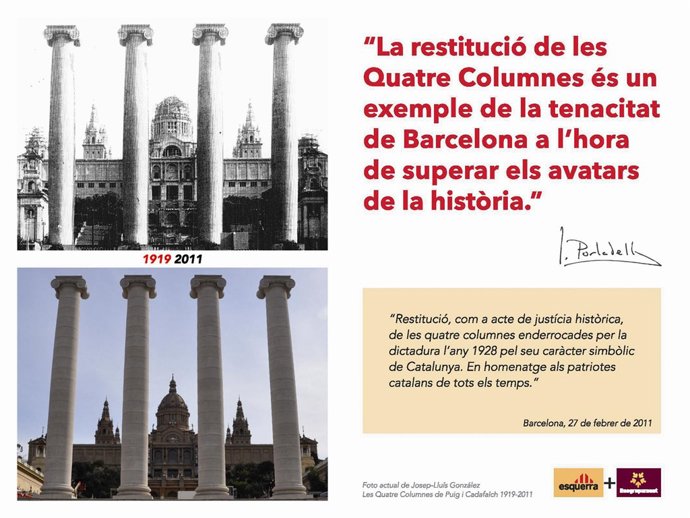 Portabella: 'La Restitució De Les Quatre Columnes És Una Victòria Col·Lectiva De
