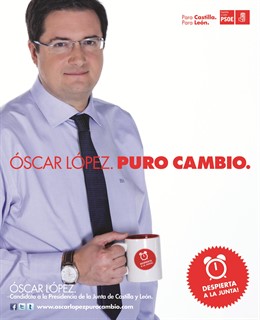 Cartel de la campaña 'Despierta a la Junta' del PSCyL