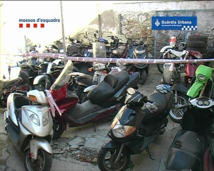 Motocicletas recuperadas en la operación