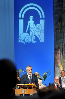 Griñán, en los actos del 28-F del año 2010