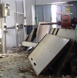 Imagen del material desmontado