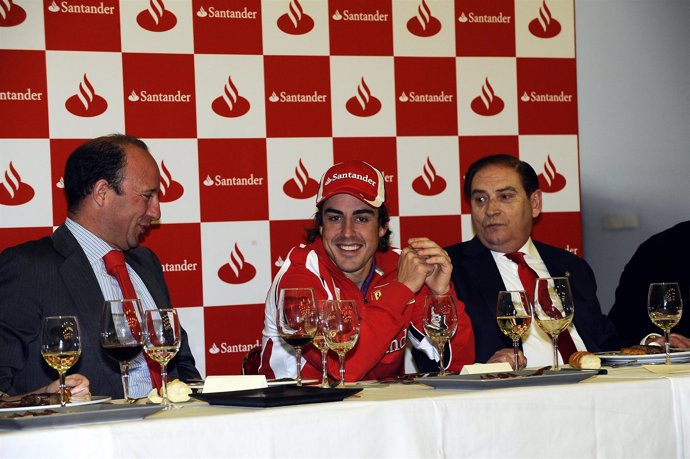 José Manuel Cendoya, Fernando Alonso y Carlos Gracia