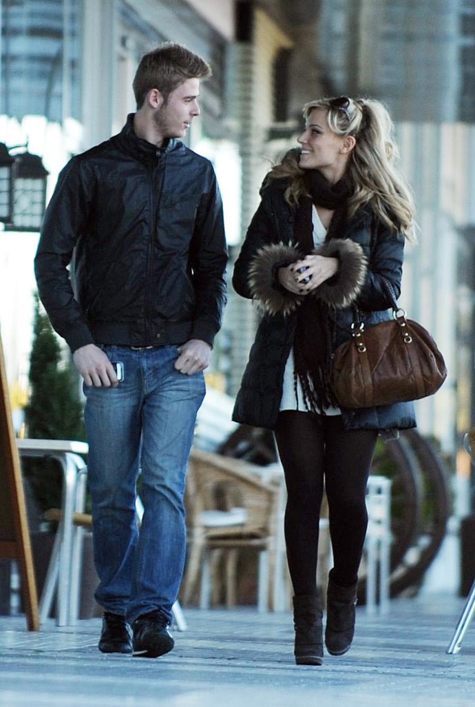 El futbolista David de Gea y Edurne