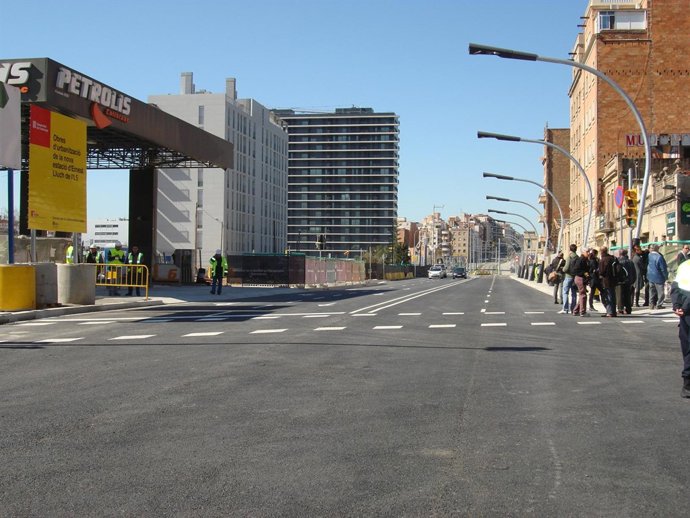 Carretera de Collblanc entre Barcelona y L'Hospitalet