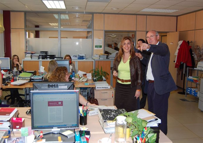 Susana Díaz y Francisco Casero.