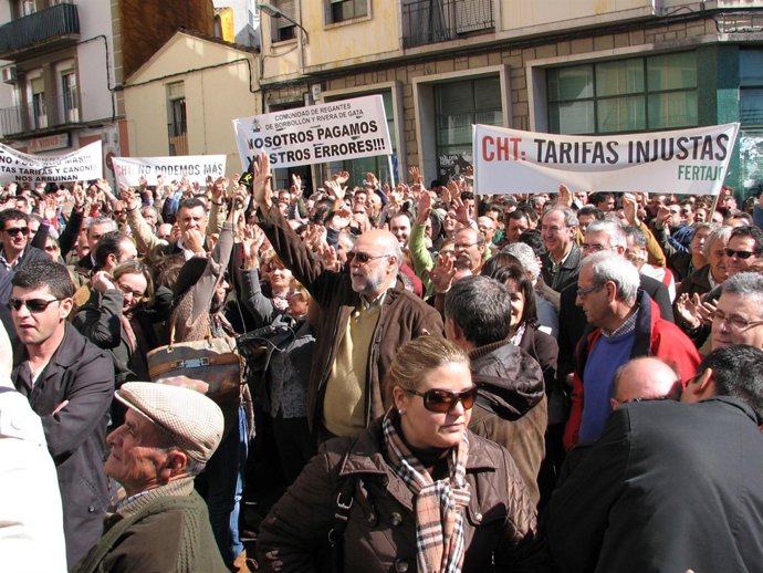 Nota De Prensa Manifestación Regantes