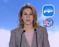 Cospedal lamenta que el Gobierno de C-LM que no haya "hecho sus deberes" en materia de déficit, como le ha dicho Salgado