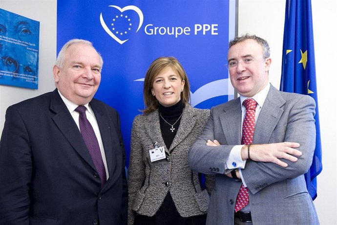 Joseph  Daul, Isabel Pérez-Espinosa y Salvador Garriga