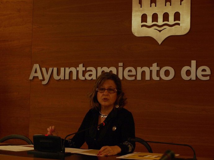 Concha Arribas, durante la presentación