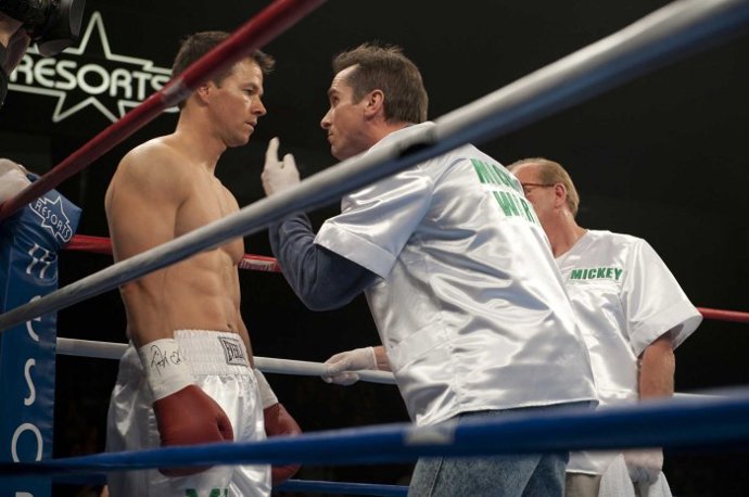 Mark Wahlberg y Christian Bale en The Fighter