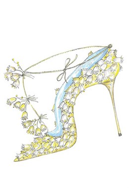 Diseño de Manolo Blahnik para los posibles zapatos nupciales de Kate Middleton