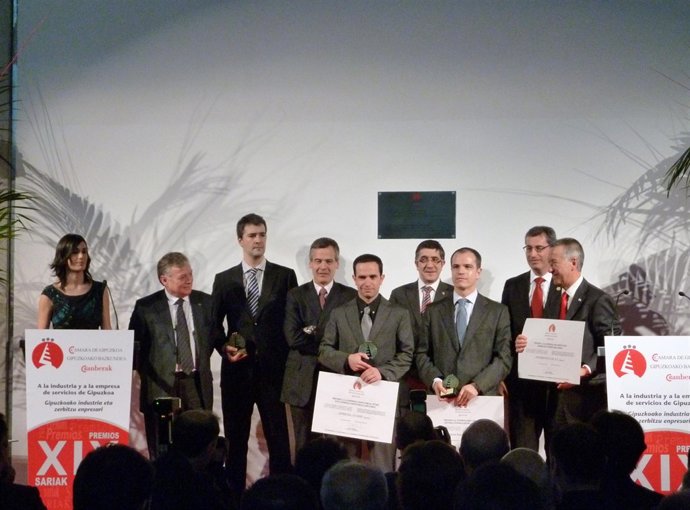 Entrega de los Premios de la Cámara de Gipuzkoa.