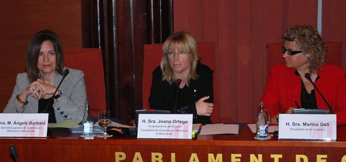 Joana Ortega, al Parlament