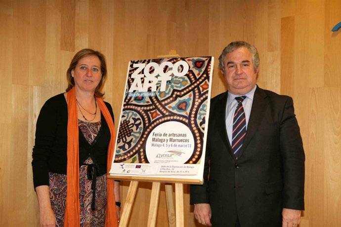 Paloma Alonso y Salvador Pendón en la presentación de 'Zoco Art'