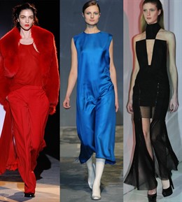 Montaje de modelos desfilando en la primera jornada de Paris Fashion Week