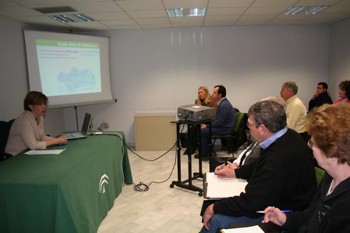 Delegación de agricultores y ganaderos de EEUU en la Consejería.